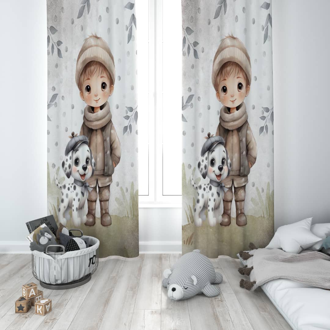 پرده پانچی پسر دایناسور خال دار