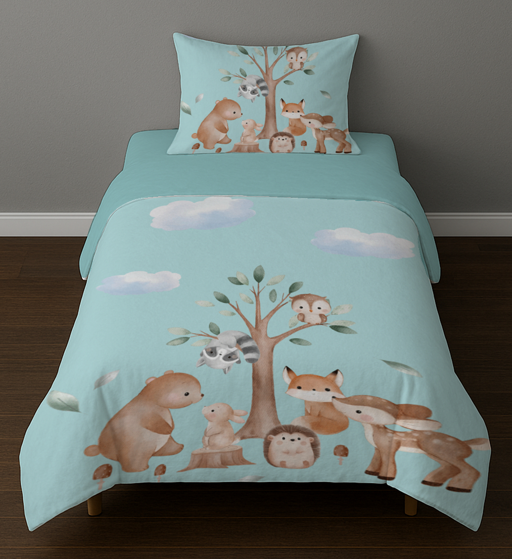 روتختی کودکانه طرح حیوانات جنگل