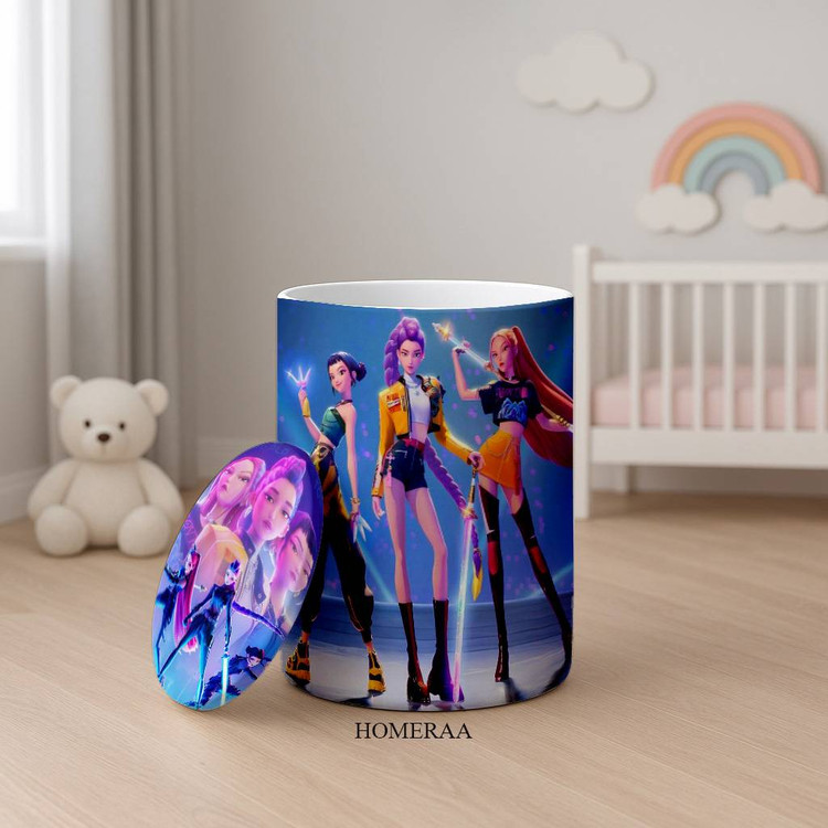 باکس وسایل دخترانه طرح شکارچیان شیاطین کی پاپ